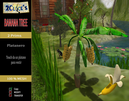 Second Life Marketplace - VT BANANA TREE